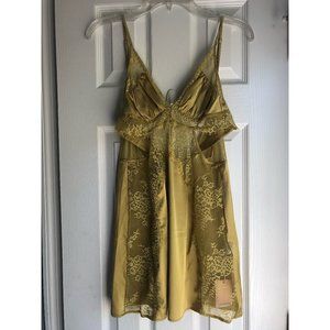 YesStyle Lingerie - Chemise, Yellow/Gold, NWT